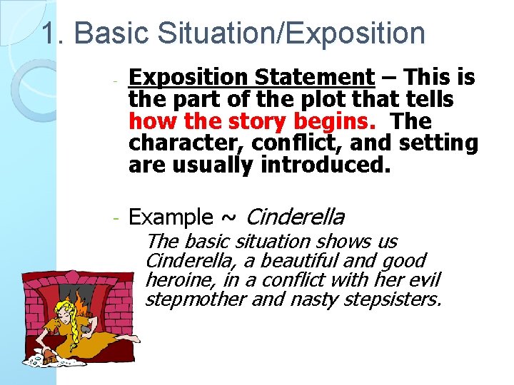 1. Basic Situation/Exposition - - Exposition Statement – This is the part of the
