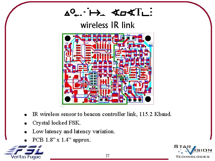 Vis. Nav SYSTEM wireless IR link ! ! IR wireless sensor to beacon controller
