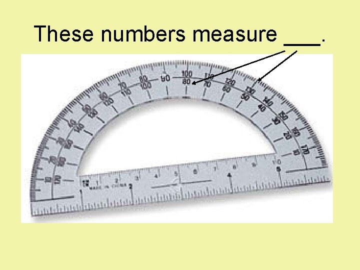 These numbers measure ___. 