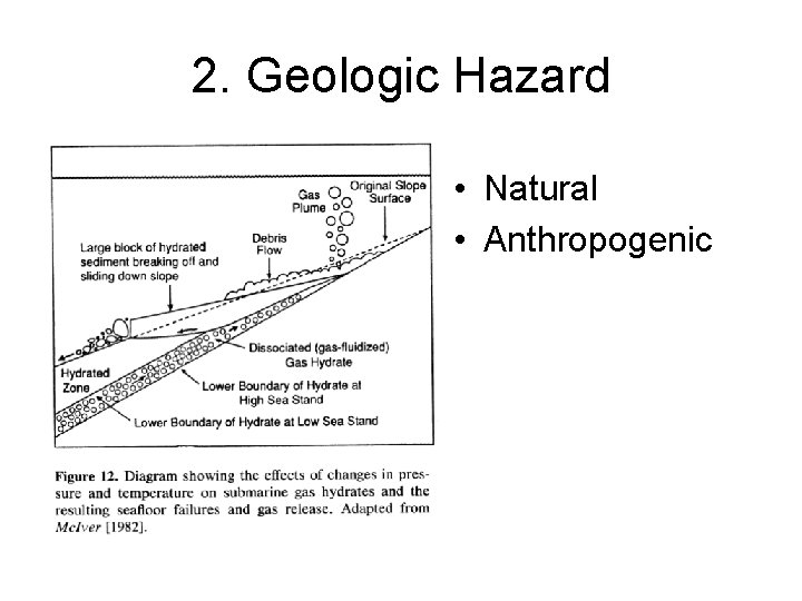 2. Geologic Hazard • Natural • Anthropogenic 