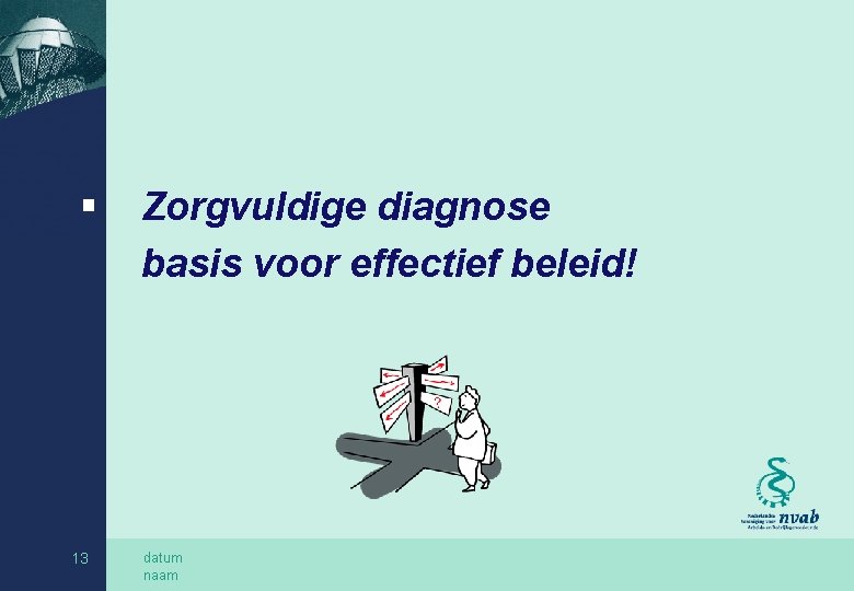 § 13 Zorgvuldige diagnose basis voor effectief beleid! datum naam 
