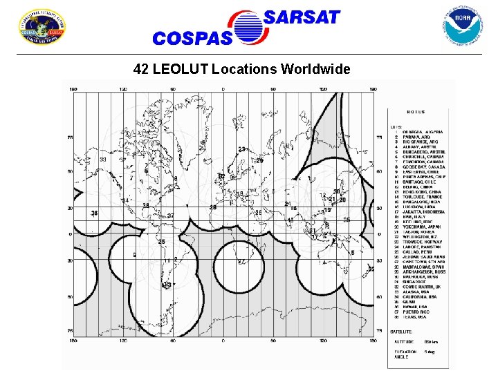 42 LEOLUT Locations Worldwide 