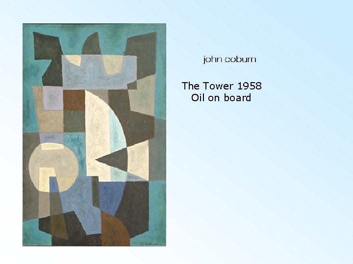  The Tower 1958 Oil on board 