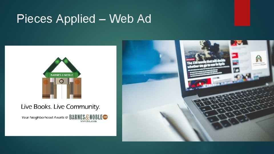 Pieces Applied – Web Ad 