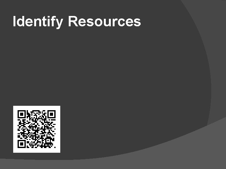Identify Resources 