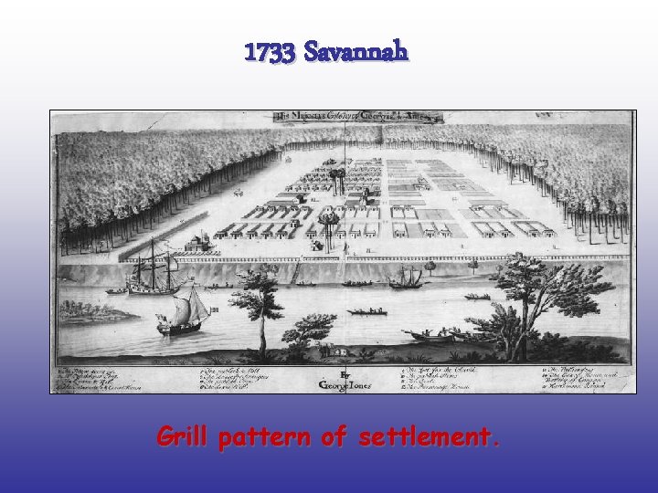 1733 Savannah Grill pattern of settlement. 