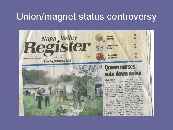 Union/magnet status controversy 