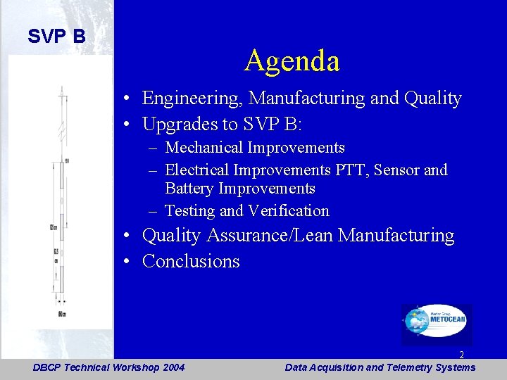 SVP B Agenda • Engineering, Manufacturing and Quality • Upgrades to SVP B: –
