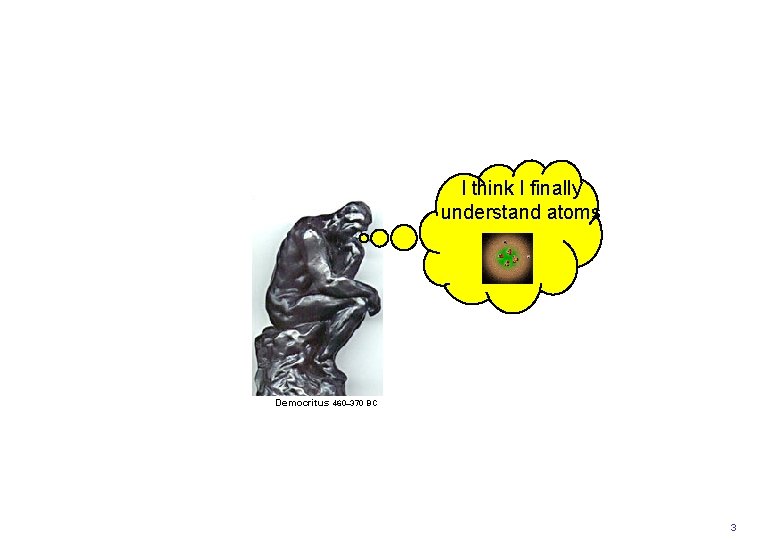 I think I finally understand atoms Democritus 460– 370 BC 3 