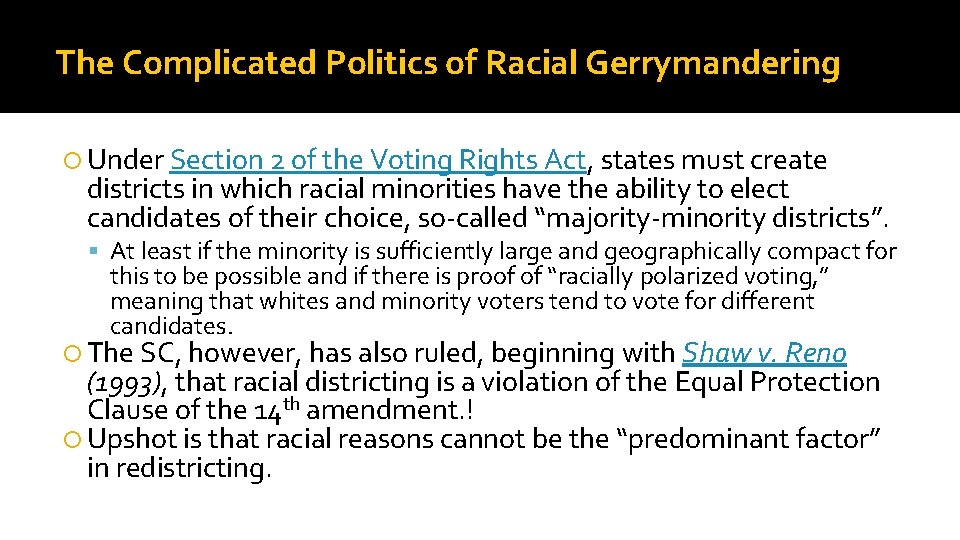 The Complicated Politics of Racial Gerrymandering Under Section 2 of the Voting Rights Act,