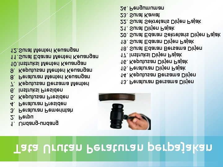 12. Surat Menteri Keuangan 11. Surat Edaran Menteri Keuangan 10. Instruksi Menteri Keuangan 9.