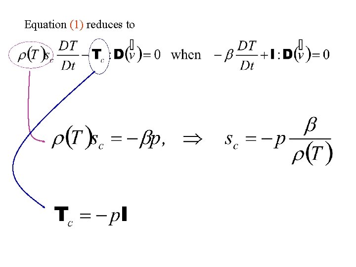 Equation (1) reduces to 