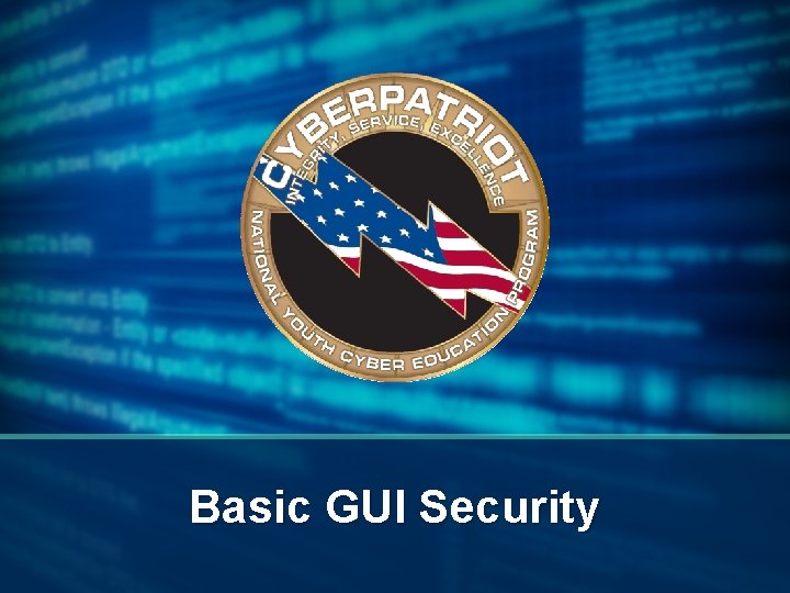 Basic GUI Security 