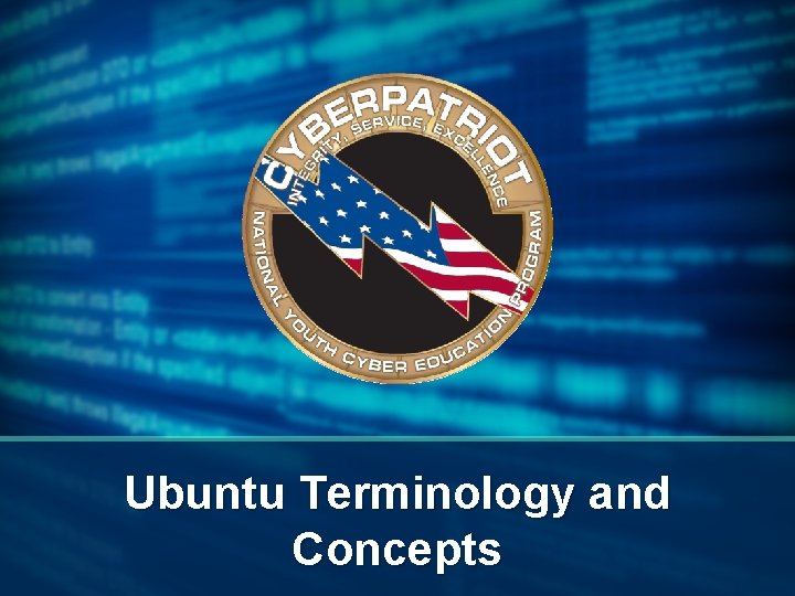 Ubuntu Terminology and Concepts Ubuntu Terminology and Concepts
