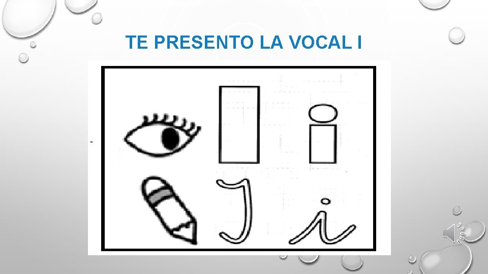 TE PRESENTO LA VOCAL I 