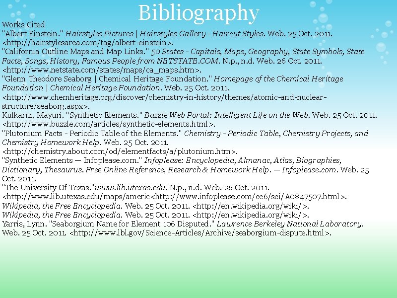 Bibliography Works Cited "Albert Einstein. " Hairstyles Pictures | Hairstyles Gallery - Haircut Styles.