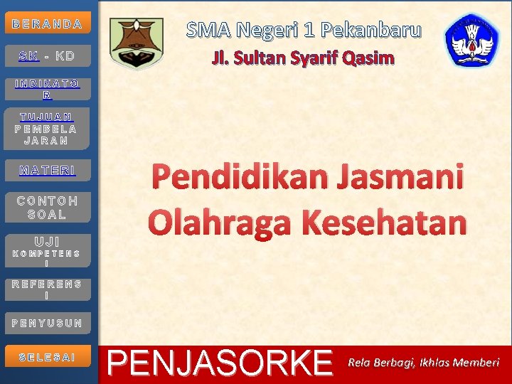 SMA Negeri 1 Pekanbaru SK - KD Jl. Sultan Syarif Qasim INDIKATO R TUJUAN