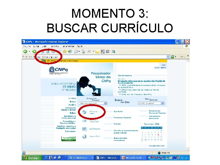 MOMENTO 3: BUSCAR CURRÍCULO 