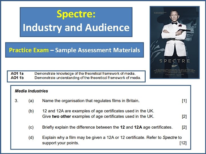 Spectre: Industry and Audience Practice Exam – Sample Assessment Materials 