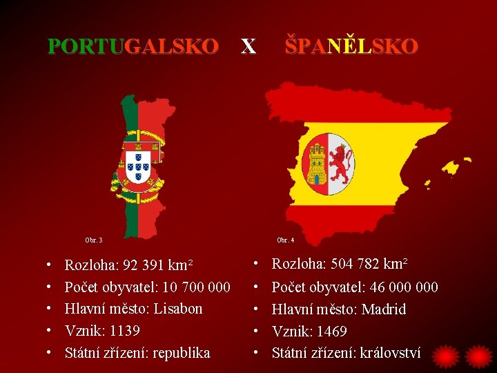 PORTUGALSKO X Obr. 3 • • • Rozloha: 92 391 km² Počet obyvatel: 10