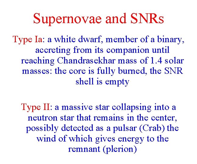 Supernovae and SNRs Type Ia: a white dwarf, member of a binary, accreting from