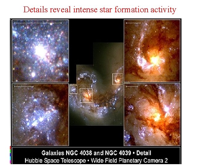 Details reveal intense star formation activity 