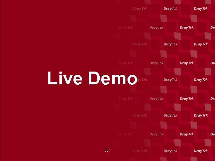 Live Demo 52 