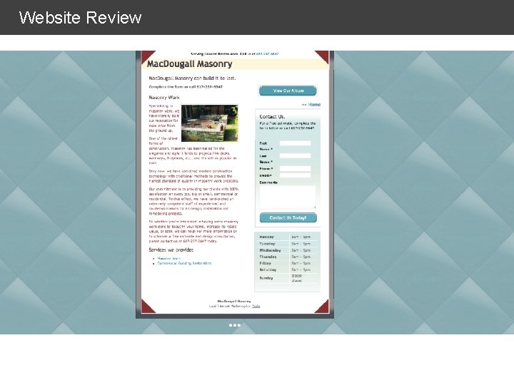 Website Review 