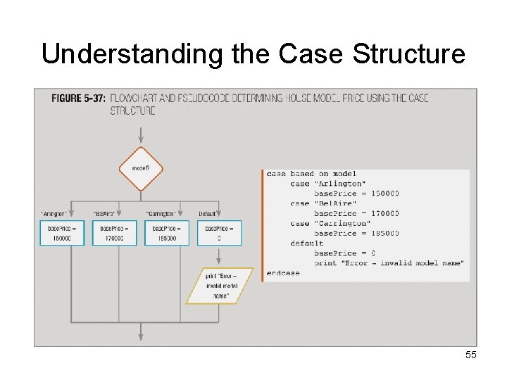 Understanding the Case Structure 55 Understanding the Case Structure 55