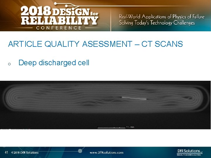 ARTICLE QUALITY ASESSMENT – CT SCANS o 41 Deep discharged cell 