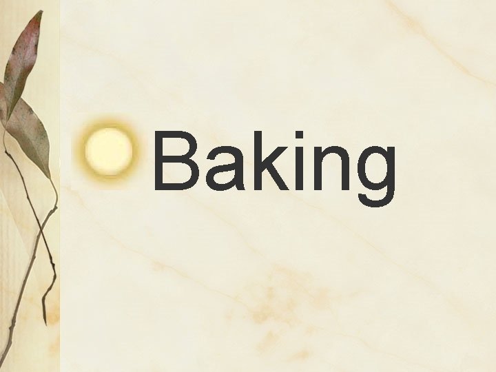 Baking 
