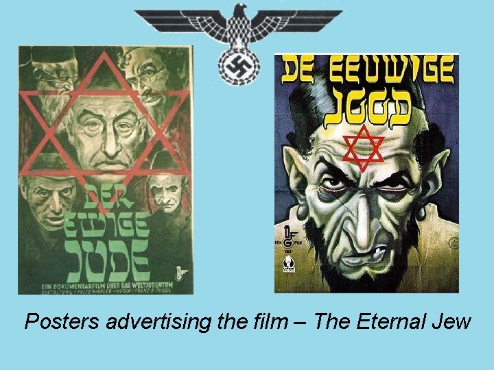 Posters advertising the film – The Eternal Jew 