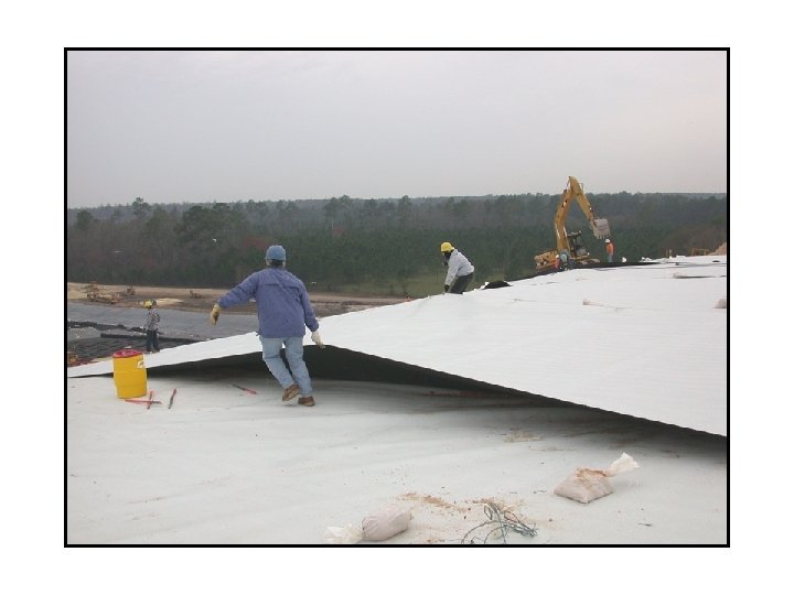 Deploying Geomembrane 