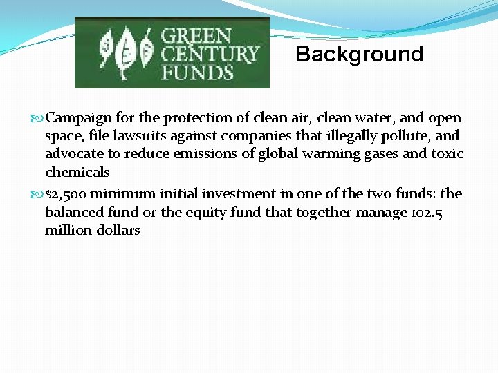 Background Campaign for the protection of clean air, clean water, and open space, file Background Campaign for the protection of clean air, clean water, and open space, file