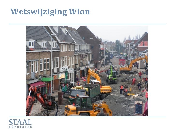 Wetswijziging Wion 