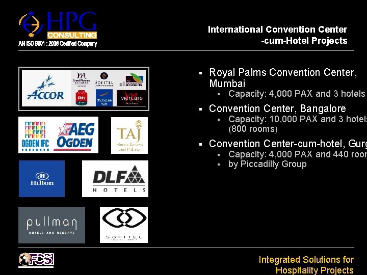 International Convention Center -cum-Hotel Projects § Royal Palms Convention Center, Mumbai § § Convention