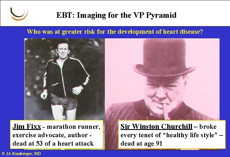 EBT: Imaging for the VP Pyramid Who was at greater risk for the development