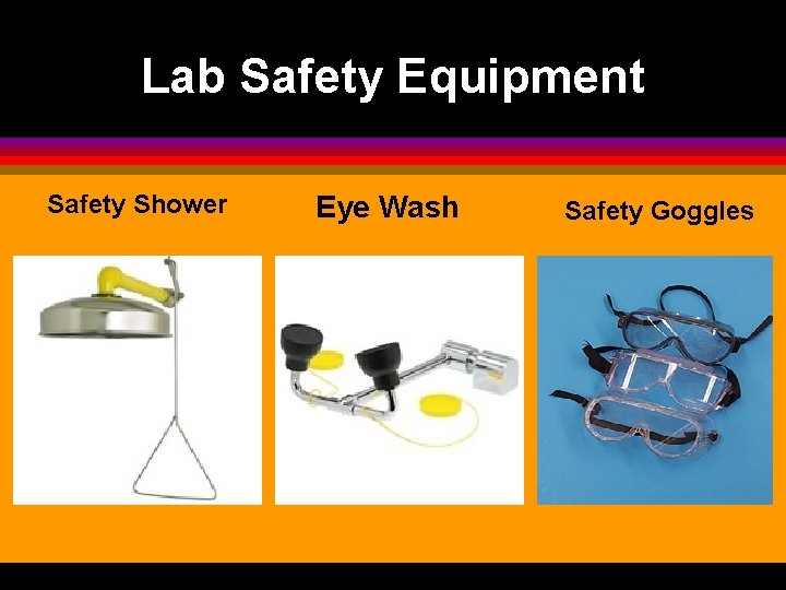 Lab Safety Equipment Safety Shower Eye Wash Safety Goggles 