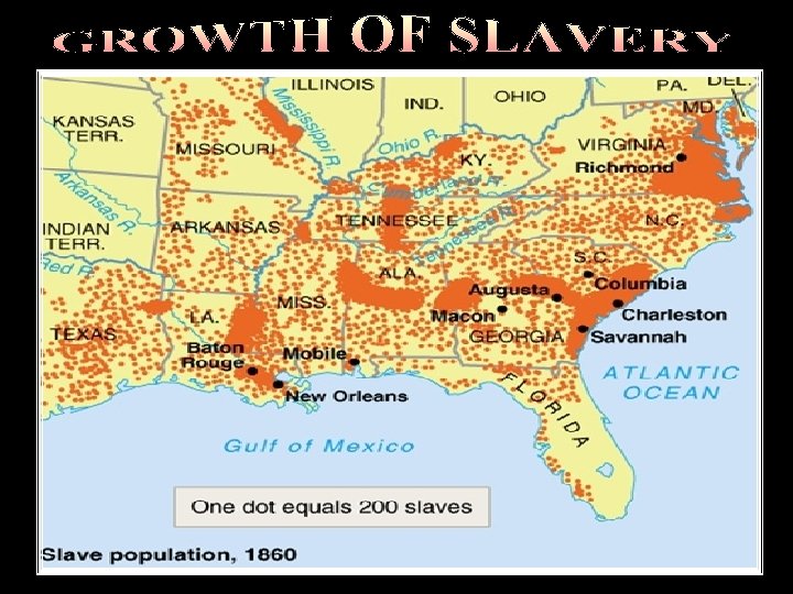 Growth of slavery 