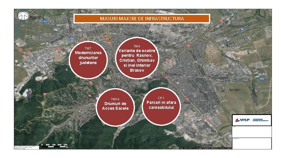 MASURI MAJORE DE INFRASTRUCTURA TM 7 Modernizarea drunurilor judetene TM 4 Variante de ocolire