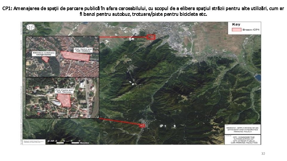 CP 1: Amenajarea de spații de parcare publică în afara carosabilului, cu scopul de