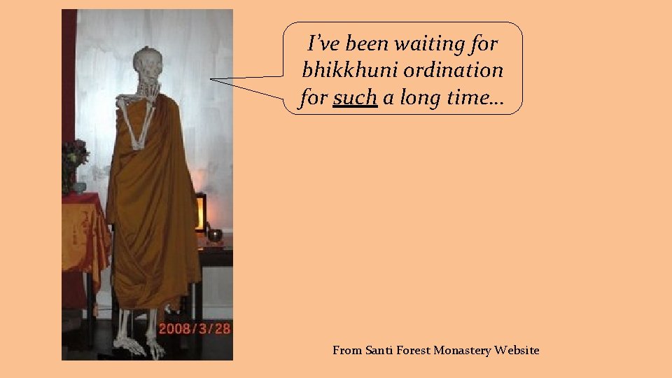 I’ve been waiting for bhikkhuni ordination for such a long time… From Santi Forest