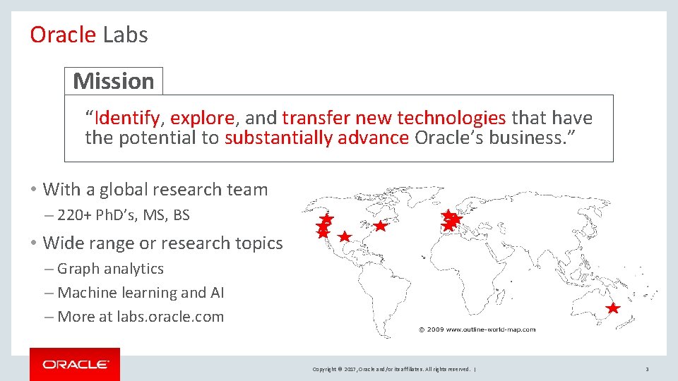 Oracle Labs Mission “Identify, explore, and transfer new technologies that have the potential to