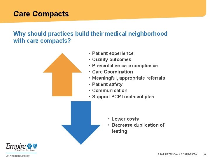 Care Compacts Why should practices build their medical neighborhood with care compacts? • •