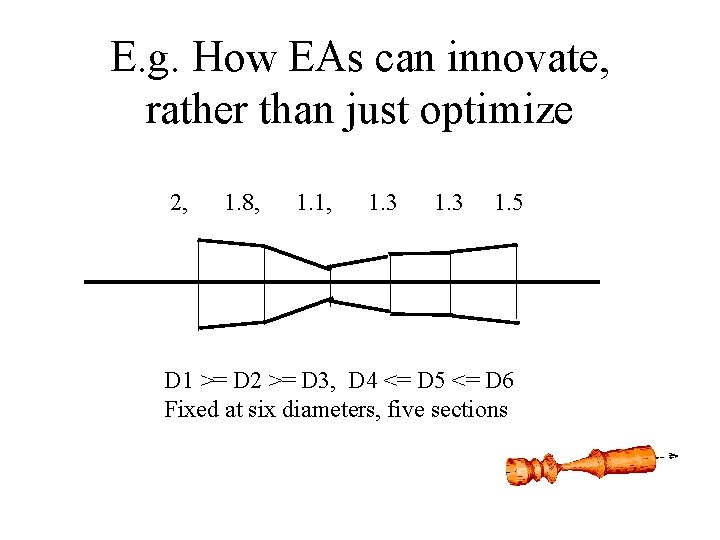 E. g. How EAs can innovate, rather than just optimize 2, 1. 8, 1.