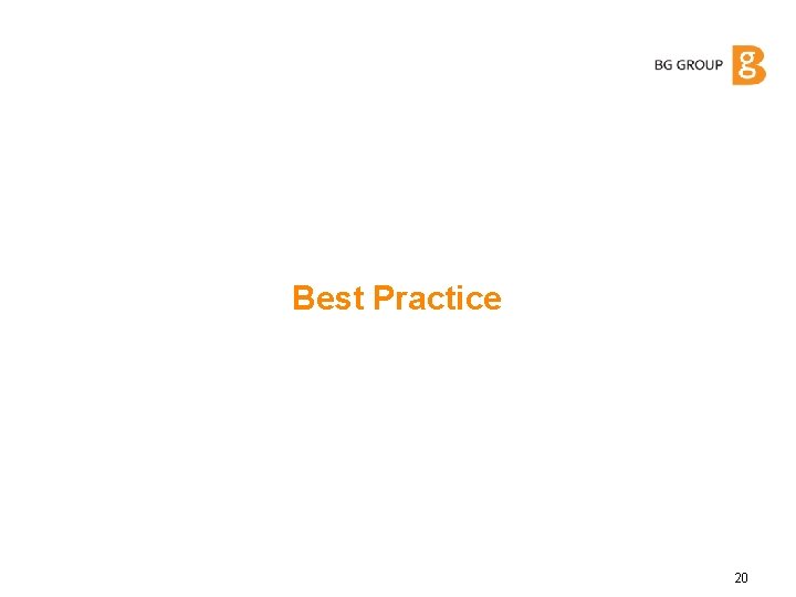 Best Practice 20 