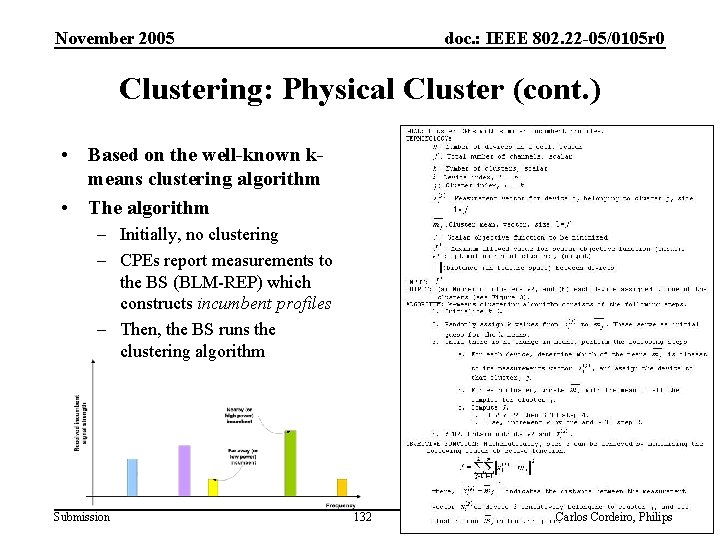 November 2005 doc. : IEEE 802. 22 -05/0105 r 0 Clustering: Physical Cluster (cont.