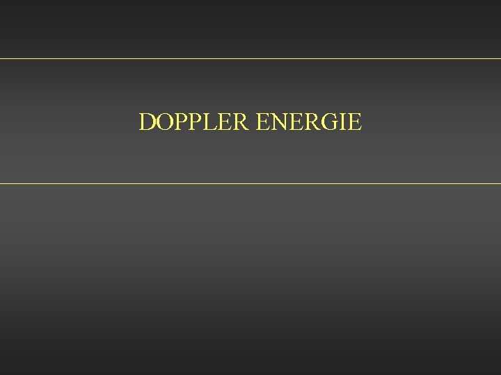 DOPPLER ENERGIE 