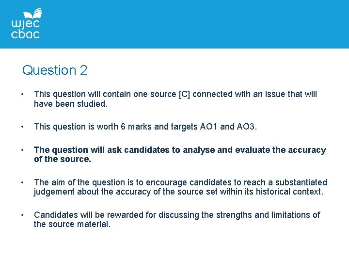 Question 2 • This question will contain one source [C] connected with an issue