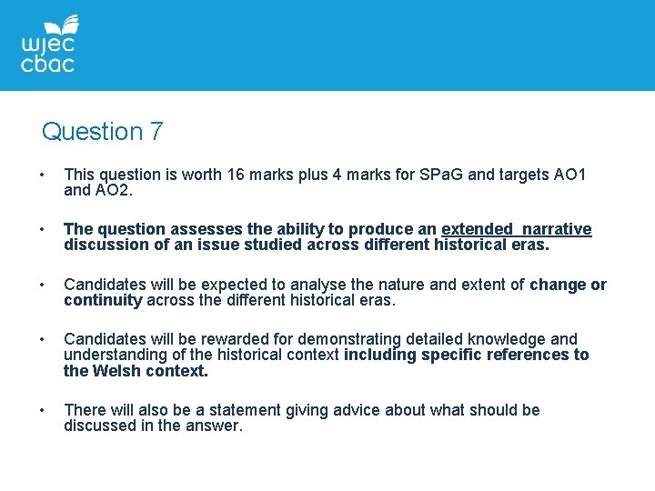 Question 7 • This question is worth 16 marks plus 4 marks for SPa.